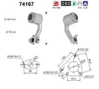 140 KW 190 CV CATALIZZATORE PER Nissan Pulsar 2 Vol/ C13 1.6 DiG-T