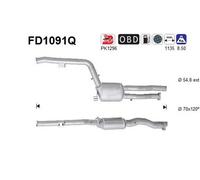 AS Filtro antiparticolato (FAP) per Mercedes Classe E VF211 E 280 CDI 140 kW 190 CV