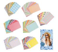 140 Pezzi Adesivi Colorati per Foto di Polaroid,9x6cm Cornici Bordi Adesivi,Adesivo Decorativi per Bordi Fotografici,Accessori per Foto Istantanee Compatibili con FujiFilm Instax Mini 9/8/7S/70/26/50S