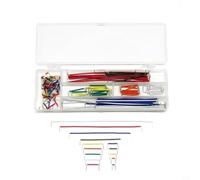 140 Pezzi Cavi Jumper, Set di Cavi Jumper, Ponti Metallici Colorati e Plastica, Componenti Elettronici Assortiti per Circuiti, Progetti Fai da Te e Prototipazione con Scatola di Conservazione