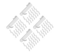 140 Pezzi Gancio per Pannello a Griglia Bianco in Plastica per Oggetti | Finitura Liscia e Costruzione Levigata, per Pannelli Standard e Chiavi, Uso in Negozi e Bagno