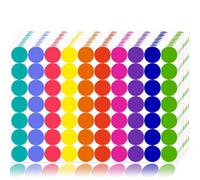 1400 adesivi colorati a pois, etichette rotonde per codifica a colori, indispensabili in tichette a pois adesivi per prezzi, adesivi per ufficio, decorazione per arta, ecc