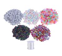 1400 Pcs Perline Lettere Alfabeto Di Parole Braccialetti Perle Colorate