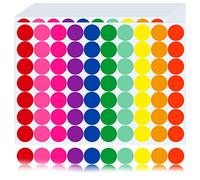 1400 Pezzi Bollini Adesivi Colorati, 20mm Etichette Adesive Rotonde Colorate, 10 Colori Stickers Rotondi Adesivi Colorati a Punti Etichette per Calendario Ufficio Scuola