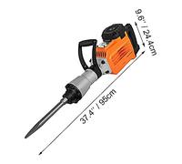 1400W 1500W 3600W Demolizione Martinetti Multifunzionale Martello Martello Demolitore Calcestruzzo Elettrico Martello Trapano a Percussione(3600W)