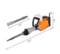 1400W 1500W 3600W Demolizione Martinetti Multifunzionale Martello Martello Demolitore Calcestruzzo Elettrico Martello Trapano a Percussione(1500W)