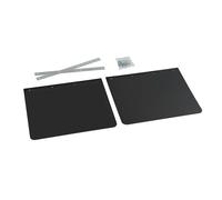 Coppia paraspruzzi universali camion in PVC nero - 62xH40cm