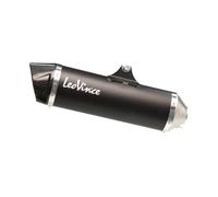 14019 - Terminale Scarico LeoVince NERO Inox PEUGEOT METROPOLIS 400i (13-16)