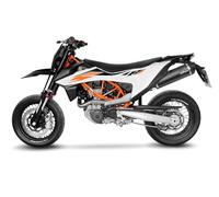 14065K TERMINALE LEOVINCE SLIP-ON ACCIAIO INOX NERO PER KTM 690 SMC R 2019