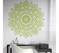 140cm Huge Giant Mandala Indian Arabic Ethnic Round Stencil Stencil Mandala Vernice Grande Per Pareti Grande Arredamento Modello Di Mobili Nicchia Pavimento Di Parete Decorazione Di