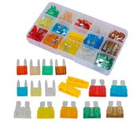 140Pcs Blade Fuse 5-30 AMP Assortment Kit Mini Medium Standard Car Truck SUV