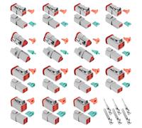 140Pcs Deutsch DT Series Kit Connettore Filo Impermeabile DT06-2 / 3/4 / 6S7991