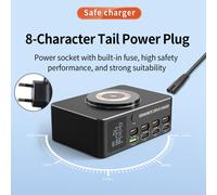 140W Carica Rapida Caricatore PD100W Magnetico Wireless Carica Caricatore USB EU