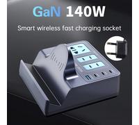 140W Wireless Intelligente Presa di ricarica rapida PD100W Notebook Ricarica QC`