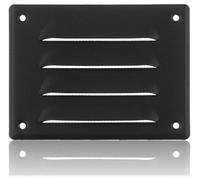 140x105mm Griglia di Ventilazione in Acciaio Antracite con Zanzariera - Griglie di Aerazione in Metallo