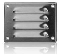 140x105mm Griglia di Ventilazione in Acciaio Inossidabile con Zanzariera - Griglie di Aerazione in Metallo