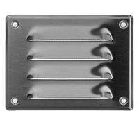 140x105mm Griglie D'Aerazione/Ventilazione in Acciaio Inossidabile - Griglia D'aria con Rete Anti Insetti