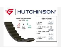 141 HTDP 30 HUTCHINSON Cinghia dentata per AUDI,DODGE,JEEP,MITSUBISHI,SEAT,SKODA