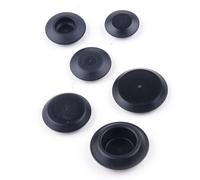 141pcs Flush Mount Black Hole Plug Assortment Auto Body Sheet Fasterner Clip Kit