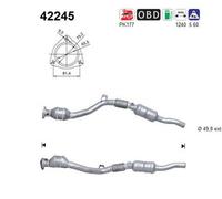 ASA Selection Catalizzatore AS 42245 140 kW 190 CV per VW Passat Variant 3B6 2.8 4motion
