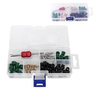 142 pcs strumento di riparazione del kit di riparazione delle condizioni dell'aria, valvole 20 pezzi 100 pezzi 100 pcs Valvole 20 pcs per il condizionatore
