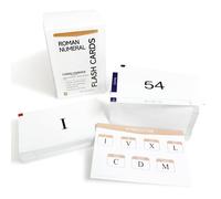 142 schede flash con numeri romani con spiegazioni, regole, equazioni ed esempi