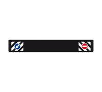 PARASPRUZZI LUNGO PER CAMION TIR RIMORCHI NERO 240x35cm PARA SCHIZZI CON SEGNALI