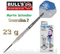 14283 BULL'S Steeldarts MARTIN SCHINDLER "THE WALL" - Generazione 2, 23 g