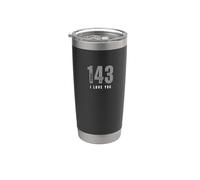 143 - I love you - ti amo Bicchiere termico in acciaio inox doppia parete