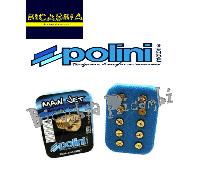 14313 - SET 10 GETTI POLINI PER DELLORTO 5 MM. DAL 110 AL 128 VESPA 50 125