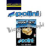 14314 - SET 10 GETTI POLINI PER DELLORTO 5 MM. DAL 90 AL 99 VESPA 50 125