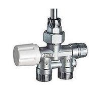 1435 Valvola MONO-BITUBO termostatizzabile diritta con codolo e calotta FAR