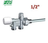 1438 - valvola mono-tubo 1/2'' termostatizzabile attacco rame o multistrato - FA