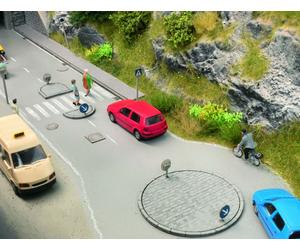 14388 Noch HO Set isole spartitraffico e accessori in laser cut scala 1:87