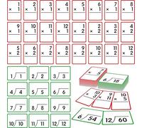 144 flashcard di moltiplicazione e divisione, tutte le moltiplicazioni e le divisioni da 1 a 12 incluse, giochi di matematica educativi per bambini 8-12, pratica matematica per la terza elementare e