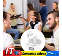 144 Languages Translator Earbuds Bluetooth-Compatible 5.1 Earphones (White) IT