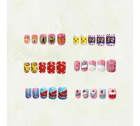 144 Pcs Sticker Per Unghie Le Finte Dei Bambini Si Attaccano Adesivi