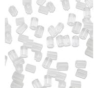 144 pezzi di plastica trasparente di sicurezza per orecchini, in morbido silicone, 3 x 3 mm, per ganci da pesca, orecchini a perno