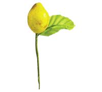 144 pz fiori artificiali limone artificiale con foglia 2,7x2 cm bomboniera segna