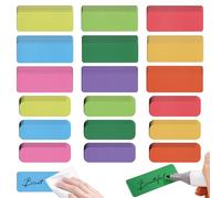144 strisce magnetiche scrivibili, 2 misure, etichette magnetiche cancellabili per scrivere, etichette magnetiche colorate, etichette magnetiche scrivibili, per accessori per lavagna bianca (80 x 30