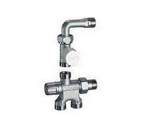 KIT VALVOLA TERMOSTATICA CON DETENTORE MONOTUBO ""GRT"" - 1/2 - 24x19