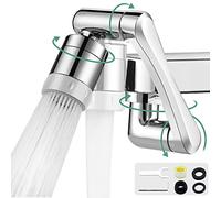 1440 ° Estensione del Rubinetto,Aeratore per Rubinetto con 2 Modalità di Uscita dell'acqua,Testina Spruzzatore Girevole Filtro Rubinetto Antispruzzo per Cucine e Bagno,M20/M22/M24