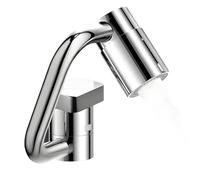 1440 gradi Swivel Faucet Extender - Multi-Angle Rotating Tap Adapter, Universal Sink Head Replacement for Easy Rinsing with Water Saving Flow, Abs Metal Rubinetto Aerator with Modes, Kitchen