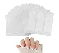 1440 pezzi (30 fogli) adesivi per nail art francesi, linea bianca per nail art francese, utilizzati per nail art fai da te