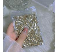 1440 pezzi di strass per nail art bianchi a punta SS3-SS20, decorazioni rotonde in resina non hotfix di diverse dimensioni per manicure-SS16-1440 pezzi