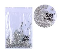 1440 pezzi di strass rotondi di cristallo con retro piatto, dimensioni miste strass di cristallo per