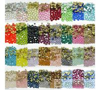 1440 Pezzi Strass di Cristallo Ceco di Alta Qualità Flatback Nail Art Creazio...
