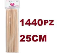 1440 SPIEDINI IN LEGNO BAMBOO 25 CM DEALO DA BARBECUE ARROSTICINI SPEIDI GRIGLIE