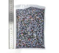 14400 pezzi/sacchetto sfuso 41 colori strass hotfix all'ingrosso SS6-SS20 strass hotfix di C F0248-arcobaleno-SS12-14400 pezzi