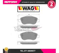 1442 Kit pastiglie freno a disco ant adatto a Fiat Panda (169) (MARCA WAG)